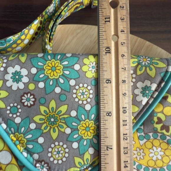 Vera Bradley Lemon Parfait Crossbody Purse Adjustable Retired - Picture 8 of 9